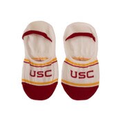USC Trojans White Cruisin No Show Socks